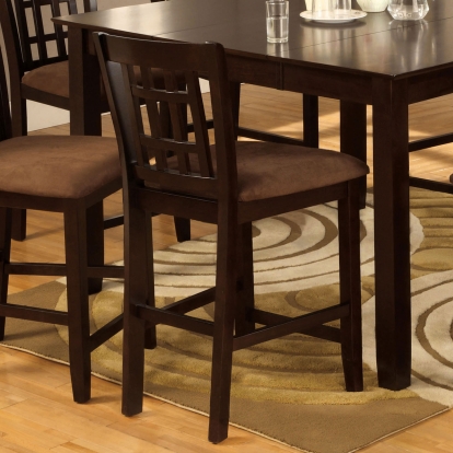 Eleanor Transitional Espresso Counter Height Chair (Set of 2) Model CM3246PC-2PK by Furniture of America