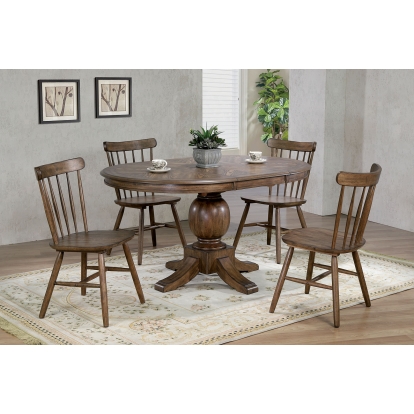 August Transitional Light Oak Oval Dining Table Model CM3305OT-TABLE by Furniture of America