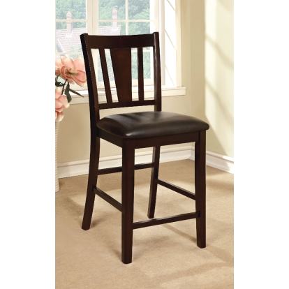 Bridgette Transitional Espresso Counter Height Chair (Set of 2) Model CM3325PC-2PK by Furniture of America