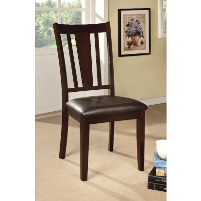 Bridgette Transitional Espresso Side Chair (Set of 2) Model CM3325SC-2PK by Furniture of America