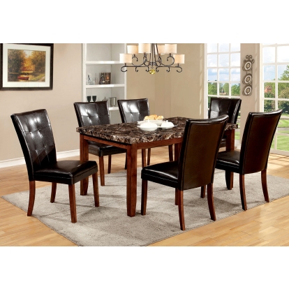 Elmore Transitional Antique Oak 7 Piece Dining Table Set Model CM3328T-7PC by Furniture of America