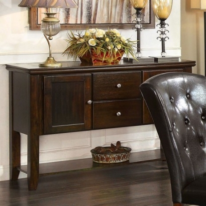Furniture of America with Woodmoor Transitional Dark Walnut Dark Walnut Server Model CM3333SV