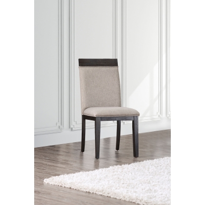 Modoc Contemporary Espresso/Beige Side Chair (Set of 2) Model CM3337SC-2PK by Furniture of America