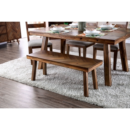 Signe Rustic Light Oak Bench Model CM3346BN by Furniture of America