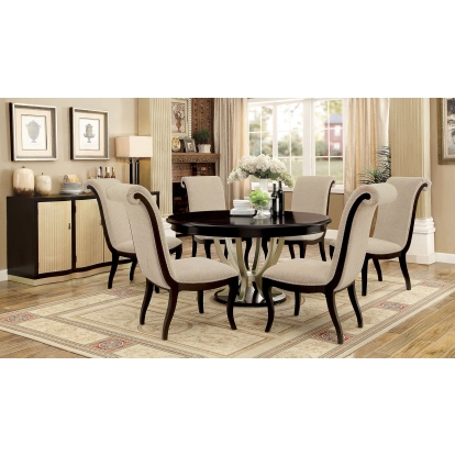 Ornette Transitional CM3354GY-RT-5PC 5 Piece Dining Table Set Model CM3353RT-5PC by Furniture of America