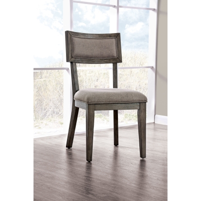 Leeds Rustic Gray Side Chair (Set of 2) Model CM3387SC-2PK by Furniture of America