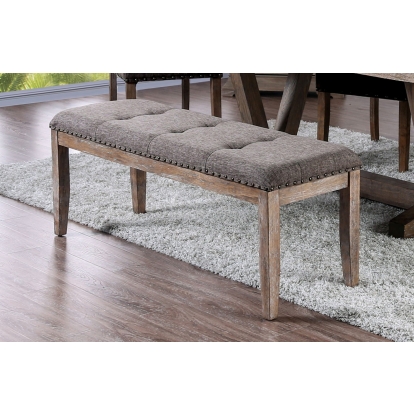 Bridgen Rustic Natural/Brown Bench Model CM3429BN by Furniture of America