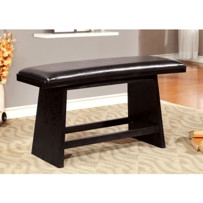 Hurley Contemporary Black Counter Height Bench Model CM3433PBN by Furniture of America
