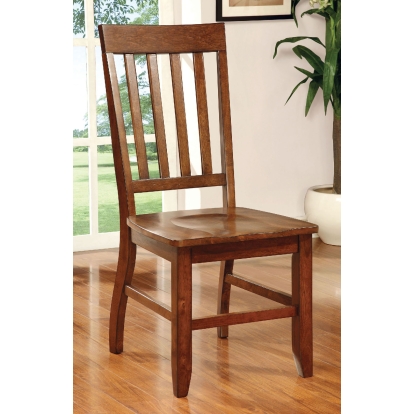 Foster Transitional Dark Oak Side Chair (Set of 2) Model CM3437SC-2PK by Furniture of America