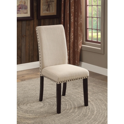 Dodson Transitional Black/Beige Side Chair (Set of 2) Model CM3466SC-2PK by Furniture of America