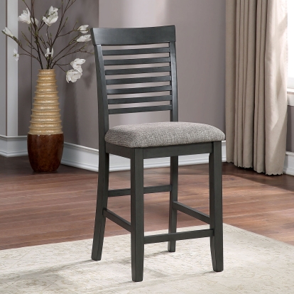Amalia Transitional Gray Counter Height Chair (Set of 2) Model CM3479GY-PC-2PK by Furniture of America