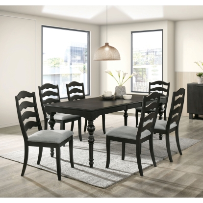 Philipsburg Transitional Antique Black Dining Table Model CM3513BK-T-TABLE by Furniture of America