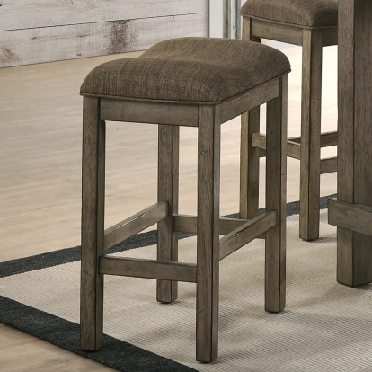 Gumboro Rustic Chestnut/Brown Counter Height Stool (Set of 2) Model CM3547BR-ST-2PK by Furniture of America