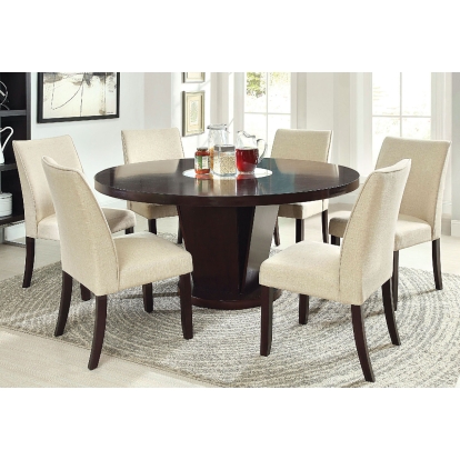 Cimma Contemporary Espresso Round Dining Table Model CM3556T-TABLE by Furniture of America