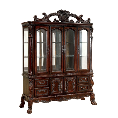 Medieve Traditional Cherry Hutch & Buffet Model CM3557CH-HB-SET by Furniture of America