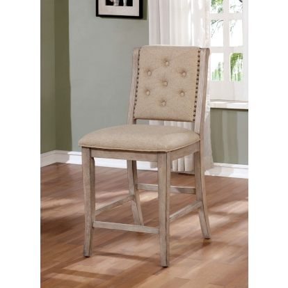 Ledyard Rustic Natural Tone Counter Height Side Chair (Set of 2) Model CM3576PC-2PK by Furniture of America