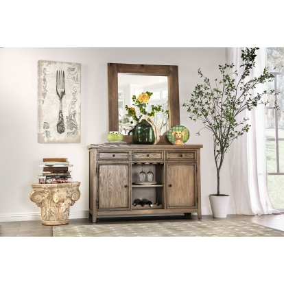 Patience Rustic Natural Tone Server Model CM3577SV by Furniture of America