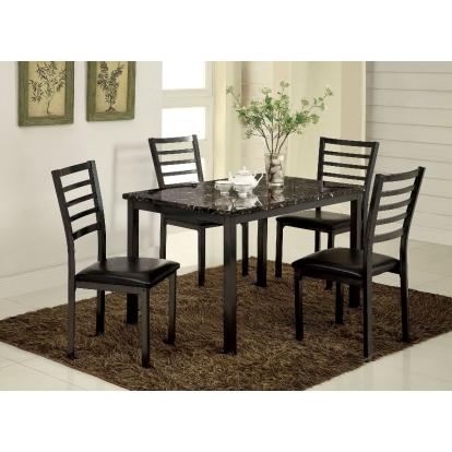Colman Transitional Black 48" Dining Table Model CM3615T-48 by Furniture of America