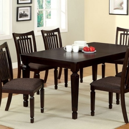 Furniture of America Bethel Traditional Espresso Espresso Dining Table Model CM3620T