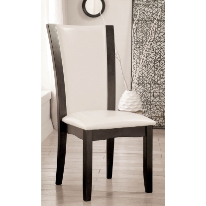 Manhattan Contemporary Gray/White Side Chair (Set of 2) Model CM3710GY-SC-2PK by Furniture of America