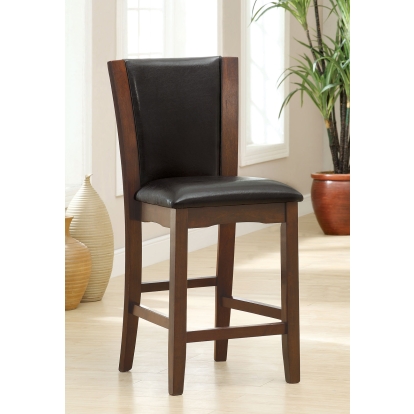 Manhattan Contemporary Dark Cherry/Brown Counter Height Chair Model CM3710PC-2PK by Furniture of America