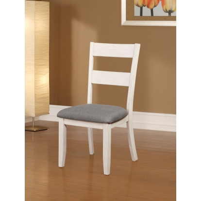 Anadia Rustic Antique White/Gray Side Chair (Set of 2) Model CM3715SC-2PK by Furniture of America