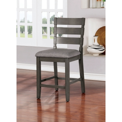 Viana Transitional Gray/Light Gray Counter Height Side Chair (Set of 2) Model CM3716PC-2PK by Furniture of America