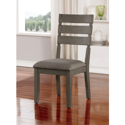 Viana Transitional Gray/Light Gray Side Chair (Set of 2) Model CM3716SC-2PK by Furniture of America