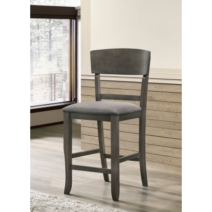 Stacie Transitional Gray Counter Height Chair (Set of 2) Model CM3733GY-PC-2PK by Furniture of America