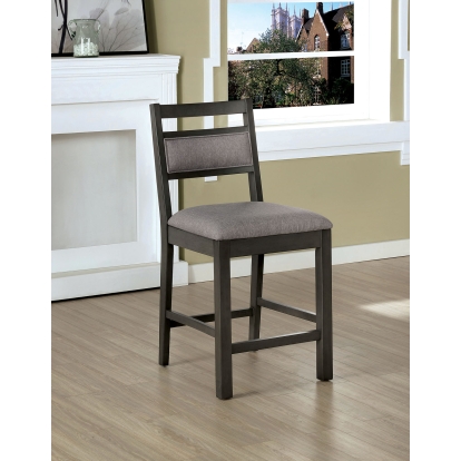 Vicky Transitional Gray Counter Height Chair (Set of 2) Model CM3794PC-2PK by Furniture of America