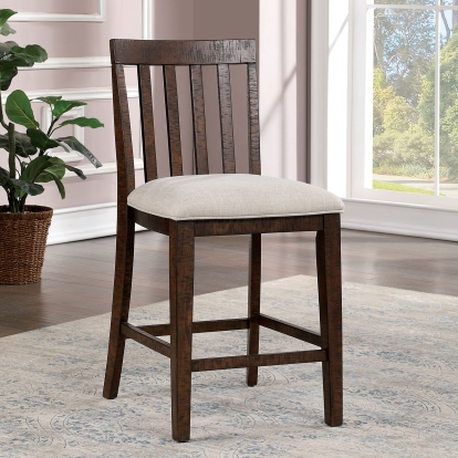 Fredonia Rustic Oak/Beige Counter Height Chair Model CM3902PC-2PK by Furniture of America