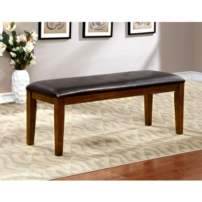 Hillsview Transitional Brown Cherry/Espresso Bench Model CM3916BN by Furniture of America