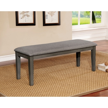 Hillsview Transitional Gray Bench Model CM3916GY-BN by Furniture of America