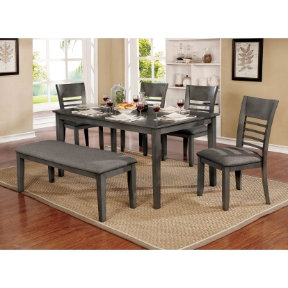 Hillsview Transitional Gray Dining Table Model CM3916GY-T-60 by Furniture of America