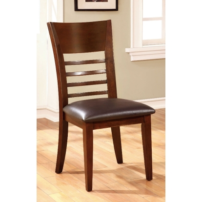 Hillsview Transitional Brown Cherry/Espresso Side Chair (Set of 2) Model CM3916SC-2PK by Furniture of America
