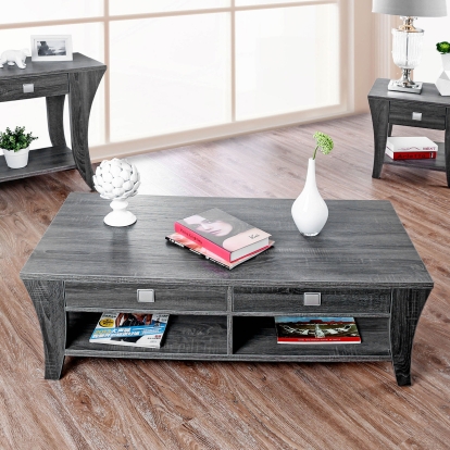 Amity Transitional Gray Coffee Table Model CM4085C by Furniture of America