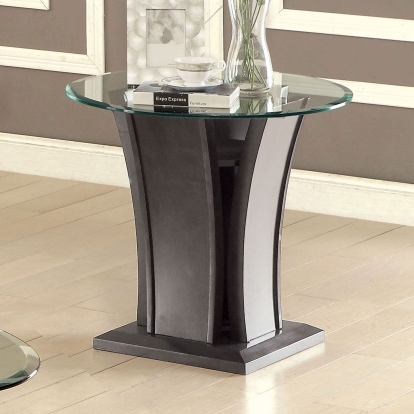 Manhattan Contemporary Gray End Table Model CM4104GY-E-PK by Furniture of America