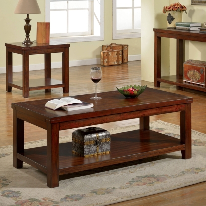 Estell Transitional Dark Cherry Coffee Table Model CM4107C by Furniture of America