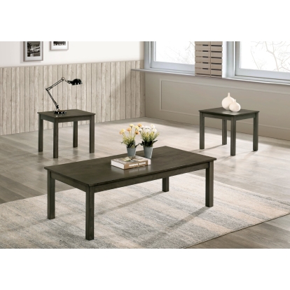 Cecily Contemporary Gray 3 Piece Table Set Model CM4149GY-3PK by Furniture of America