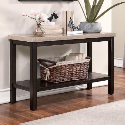 Rosetta Transitional Dark Walnut Sofa Table Model CM4187S by Furniture of America
