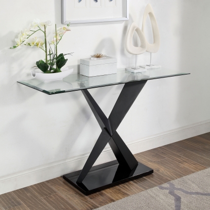 Xanthus Contemporary Black Sofa Table Model CM4191BK-S-TABLE by Furniture of America