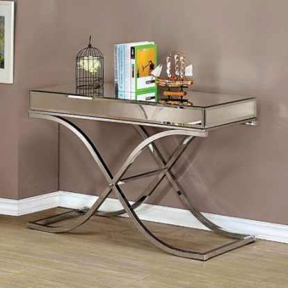 Furniture of America Sundance Contemporary Metal Mirror Chrome Sofa Table Model CM4230CRM-S