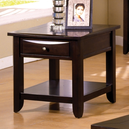 Baldwin Transitional Espresso End Table Model CM4265DK-E by Furniture of America