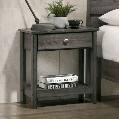 Flagstaff Gray Night Stand Model CM4276E by Furniture of America