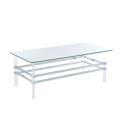 Trofa Chrome Coffee Table Model CM4351C by Furniture of America