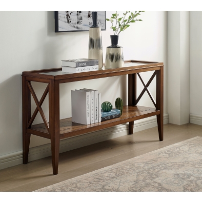 Izar Dark Oak Sofa Table Model CM4355A-S by Furniture of America