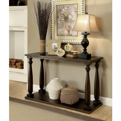 Luan Dark Walnut Sofa Table Model CM4420S by Furniture of America