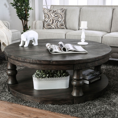Mika Antique Gray Coffee Table Model CM4424GY-C by Furniture of America