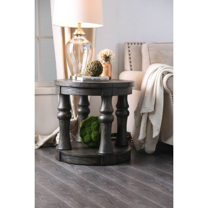 Mika Antique Gray End Table Model CM4424GY-E by Furniture of America