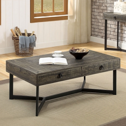 Veblen Dark Oak/Espresso Coffee Table Model CM4498C by Furniture of America